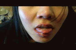 Asian teen has plenty of cum in her mouth